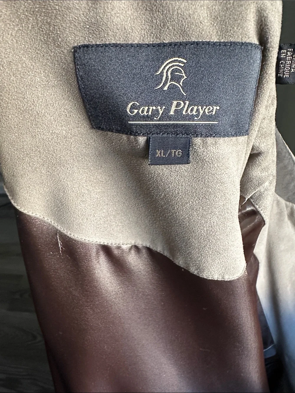 Vintage Gary Player Classic Men's Beige Zip-Front Jacket